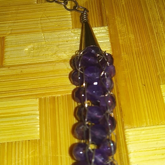 Handmade Amethyst Necklace - Picture 3 of 5
